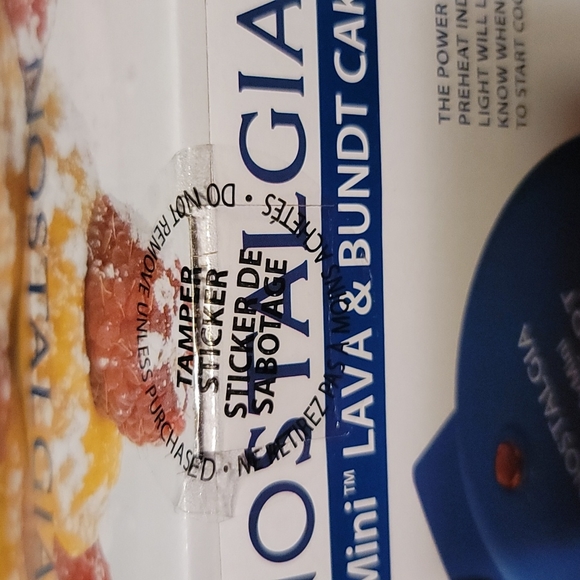 Nostalgia my mini lava and bundt cake 5 in - Picture 7 of 7